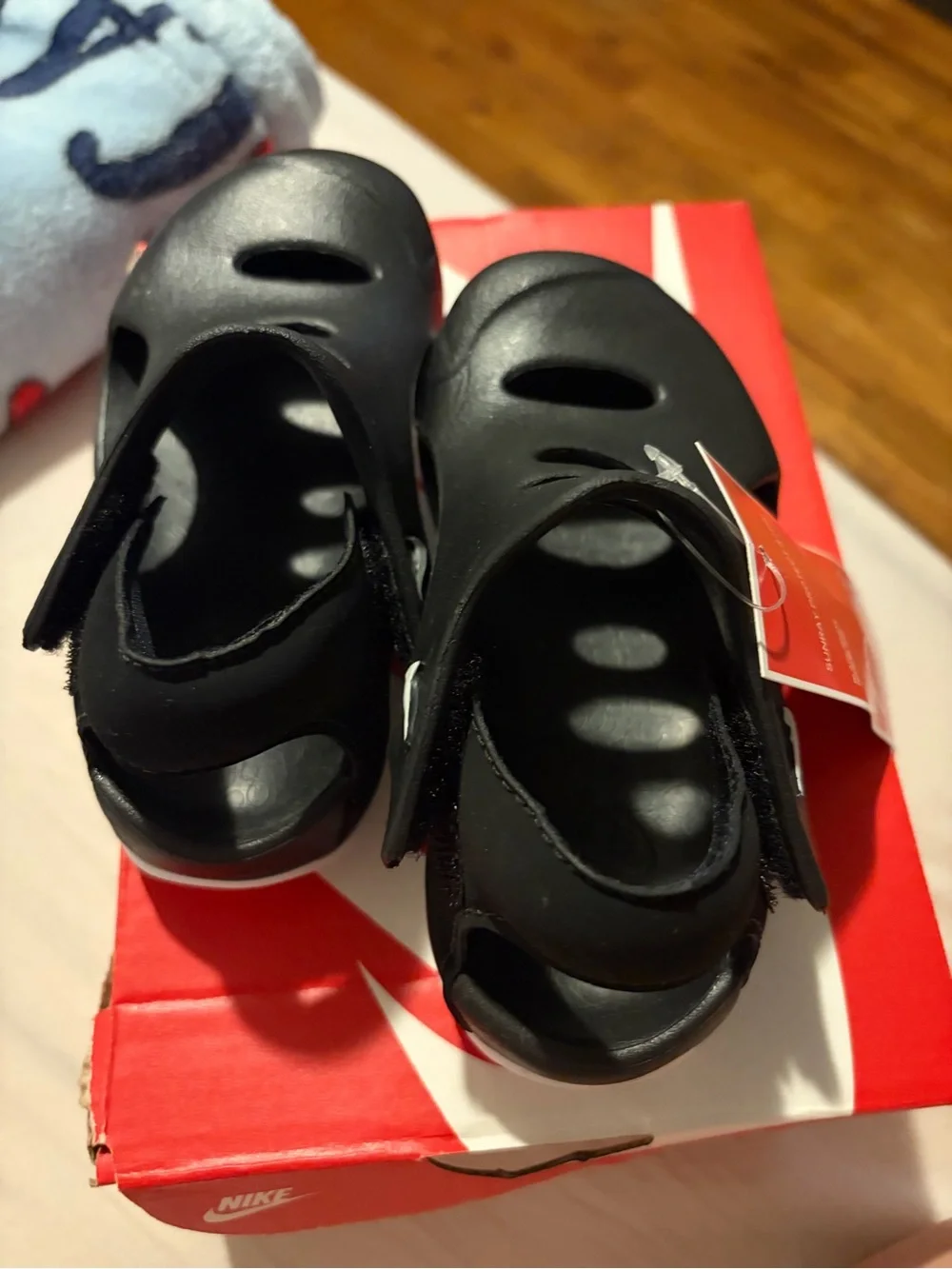 Nike Kids Sunray Protect 3 Sandals - Black/White